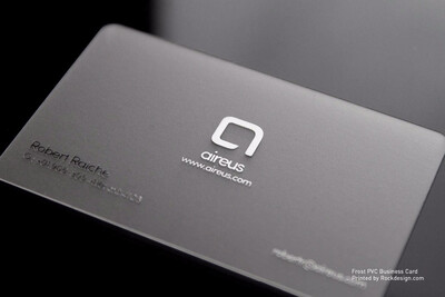 

Frosted transparent business Cards pvc plastic card