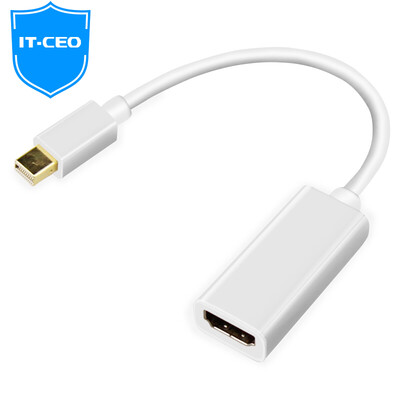 

IT-CEO Mini DP to HDMI конверсионная линия Mini Displayport HD линия Apple MacBook доступ к свету интерфейс для телевизора проектор белый V08MDH
