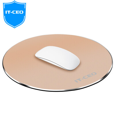 

IT-CEO X423T Aluminum Mouse Pad Pad Aluminum / Metal Game Mouse Pad Anti-slip Rubber Bottom Computer Game Business Mouse Pad Gold