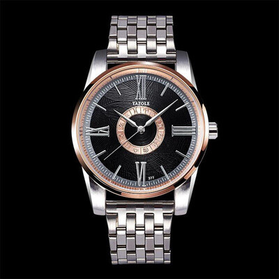 

YAZOLE Brand 12 constellations Full Stainless Steel waterproof Men Quartz Watch Business Watch Men Watch Relogio masculino