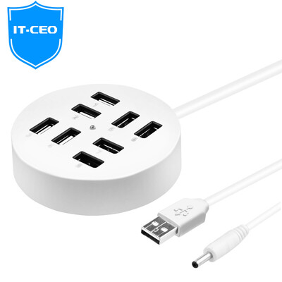 

IT-CEO 8-портовый USB2.0 сплиттер высокоскоростное расширение перетаскивания более восьми интерфейсов конвертер ноутбук настольный компьютер HUB концентратор 0,5 метра белый W532