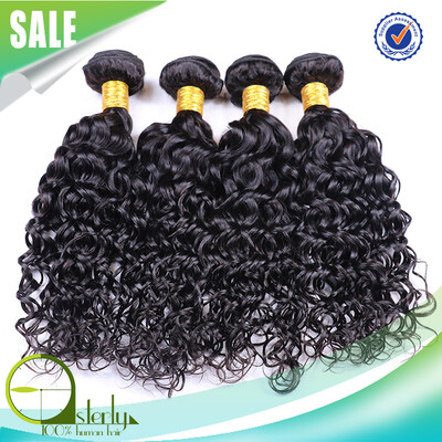 

7A Brazilian Virgin Hair Water Wave 4 Bundles Brazilian Water Wave Wet And Wavy Human Hair Bundles