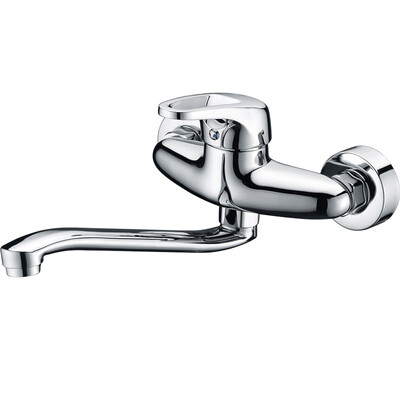 

Lyle Poddan Larsd LD75012 copper main body wall-mounted kitchen faucet hot&cold single bowl sink sink laundry pool mixing valve