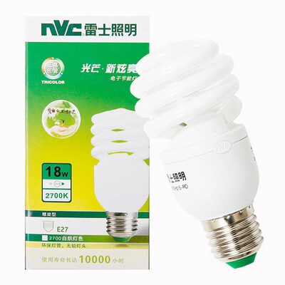 

Супермаркет] [Jingdong NVC (The NVC) E27 КЛЛ лампа цвет большой рот винт 18W2700K (Хуан Гуан)