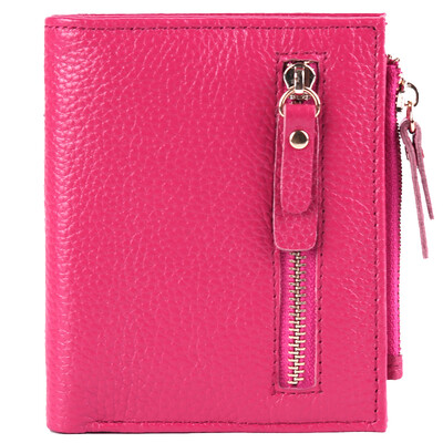 

DEER LOVE Women's Wallets Short Leather Bank Card Certificate Wallet LE16802 Pink