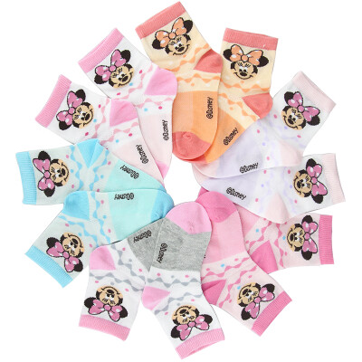 

Jingdong Supermarket] Disney baby socks children socks cotton socks 6 pairs of colors random random 6611