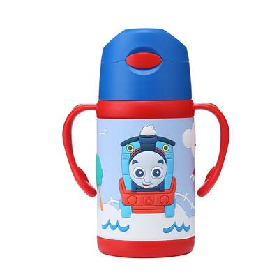 

Thomas & Friends Childs & Friends Childrens Mug Stainless Steel Vacuum Double Handle Straw Cup Insulation Cup Kettle 300ml James 6302TM