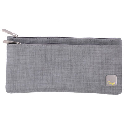 

True color TRUECOLOR students universal gray pencil bag multi-function multi-layer large pencil pencil storage bag pencil case pencil case H6011B