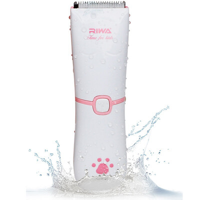 

RIWA X2 Baby Children Mute Washing Clippers Shaver Baby Electric Hair Cutting ToolPink
