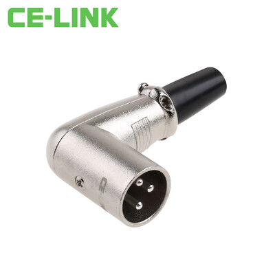 

CE-LINK 2717 трехъядерный XLR мужской локоть крюк мужской разъем микрофон микрофон микрофон головная головка Lennon head серебристый