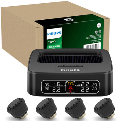 

Philips (PHILIPS) солнечная внешняя система контроля давления в шинах TD600x 7x24 часов контроль классификации сигнализация температура шины давление в шинах с шоу