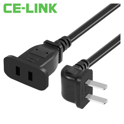

CE-LINK 2601 2-port 10A power extension cord socket cable extension cord 5 m elbow two-insert extension line dragline board wiring board connection cable black
