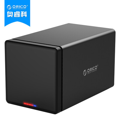 

ORICO NS400RC3 four-bit 3.5-inch Type-C disk array SATA3.0 serial desktop hard drive storage RAID cabinet support 10TB hard drive black