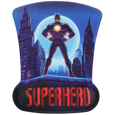 

EXCO Супер герой должен быть пригоден для холодной пены памяти запястье коврик для мыши мультфильм искусства домашнего офиса Матрас поверхности нескользящей коврик для мыши запястья MSP011