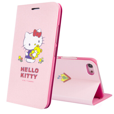 

Отлично плюс подлинной серии Hello Kitty Vivo X9 телефон оболочки милый мультфильм флип стоять защитный рукав кобуры раннем Kaidi
