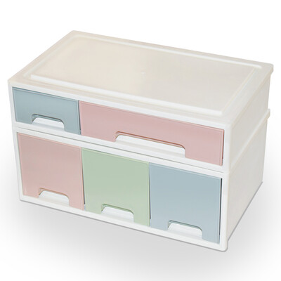 

storage box jewelry box desktop drawer storage box office simple plastic storage box combination cabinet C