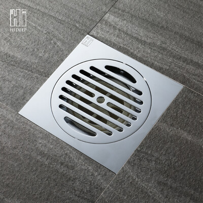 

HIDEEP brass bathroom shower drain