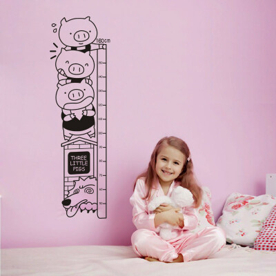

Jingdong supermarket] FOOJO wealth can be removed children body height foot wall stickers baby bedroom wall decorated pig