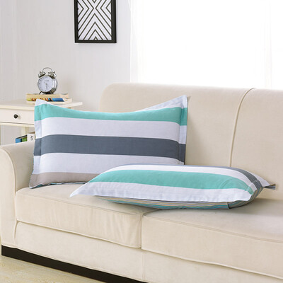 

Yingxin home textile cotton bedding high density pillowcase cotton pillowcase a pair of equipment 48 74 2 Jin Shang blue