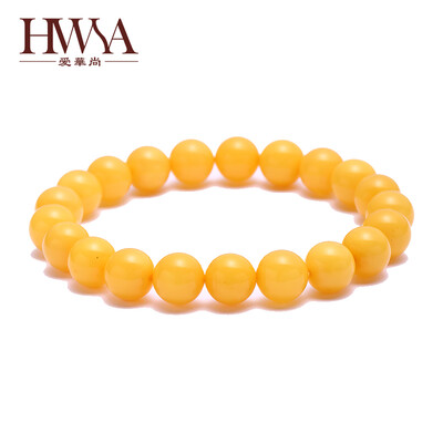 

Ai Hua Shang (HWSA) Amber Beeshide Hand string 8.5-9mm single lap certificate
