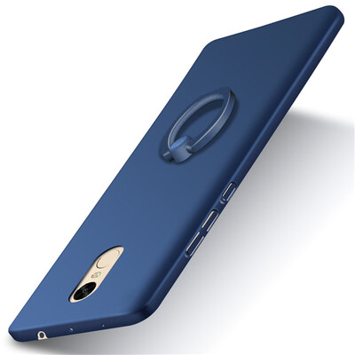 

GANGXUN Luxury Phone Case For Xiaomi Redmi Note 4 Ultra Thin Slim Cover Simple PC Back Ring Holder 360°Rotation Protection For Xia