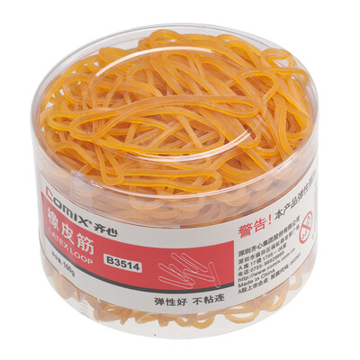 

Qixin COMIX 100g loaded rubber band rubber ring latex ring office stationery B3514