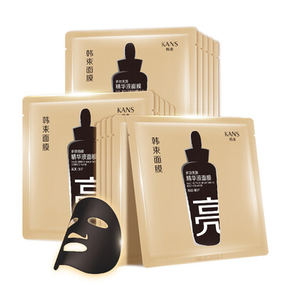 

KANS multi-effect bright Yan essence of the liquid mask 24.6ml * 15 (moisturizing effect of moisturizing multi-effect bright translucent skin KANS Hong black mask skin care mask mask female) to buy 10 to give 5