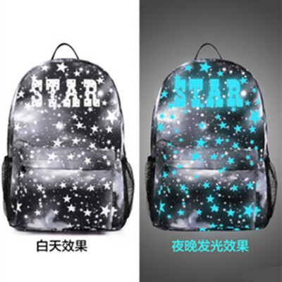 

Fashion trends, night sky, shoulders, men and women, Korean and Korean sports backpack, junior high school students, schoolbag, ca