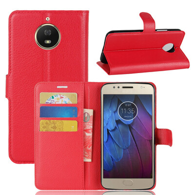 

GANGXUN Motorola Moto G5S Case High Quality PU Leather Flip Cover Kickstand Anti-shock Wallet Case for Moto G5S