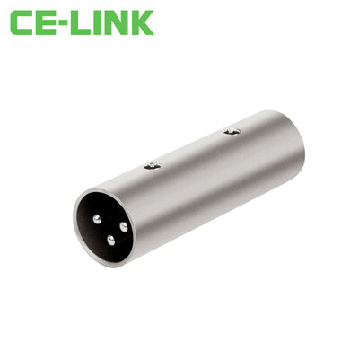 

CE-LINK 2718 three-core XLR male head male Canon connector male male microphone microphone audio head head Lennon head silver