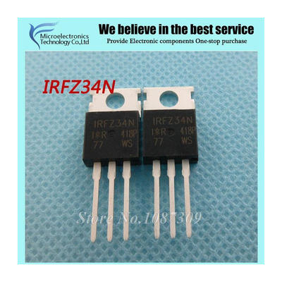 

10pcs free shipping IRFZ34N FZ34 IRFZ34NPBF MOSFET MOSFT 55V 26A 40mOhm 227nC TO-220 new original