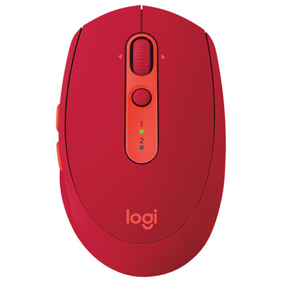 

Logitech M590 Multi-device Mute Беспроводная мышь Беспроводная Bluetooth-дуэт Двойной режим управления компьютером Мышь Gem Red