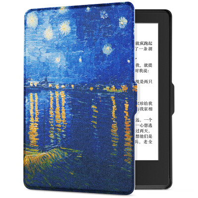 

Pottery fit Kindle 558 version of the protective cover shell painted series new Kindle e-book sleeping gloves Van Gogh Star