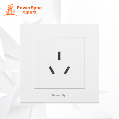 

PowerSync ASWSCGA2X9 16A high-power three-hole air conditioning socket 86 type panel simple white