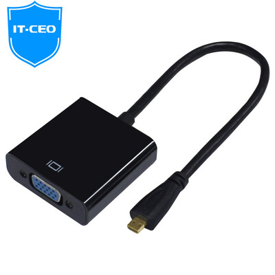 

IT-CEO V08MHV Micro HDMI для VGA-кабеля / планшетного ПК Mini HD-проектор для конвертеров Black