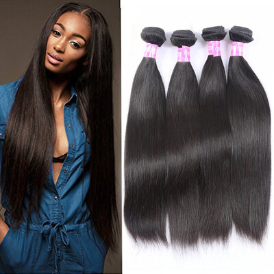 

Ms Mary 7A Malaysian Remy Straight Hair 4Bundles Virgin Cheap Malaysian Straight hair extension Natural Color