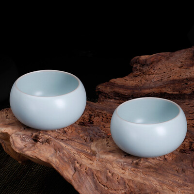

Jingdong Supermarket Dong Ru Ru Kung Kung Fu Cup Mid-Autumn Festival gift owner cup cups cup cup blue sky green cup of cups can open gold
