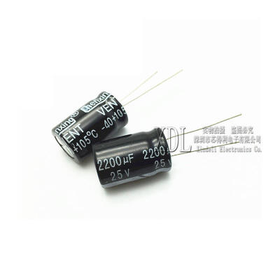 

10pcs/lot 25V2200UF 13*21mm 25V 2200UF 13*21 Electrolytic capacitor new original free shipping