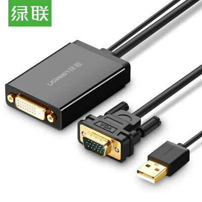 

Green connection UGREEN VGA to DVI converter VGA to DVI24 1 DVI-D male to female connector Computer connection Monitor Projector HD conversion cable 30839
