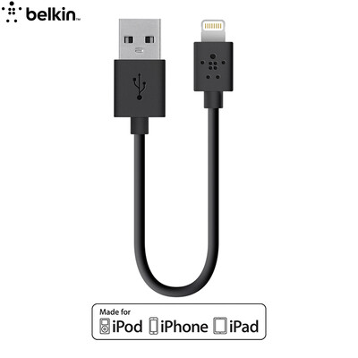 

Belkin Apple MFI Certified Data Cable Charging Line Lightning Interface Black 15cm For iPhone 77 Plus 6s 6s Plus SE