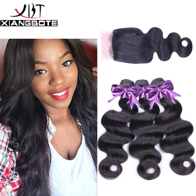 

Peruvian Virgin Hair Body Wave With Closure 3 Bundles With Closure Rosa Hair Products With Closure Lace Closure With Bundles