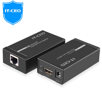 

IT-CEO HDMI удлинитель кабеля удлинителя 60 метров HDMI-усилитель сигнала Поддержка интерфейса HDMI до RJ45 поддержка 1080P черный Y3YC-6C