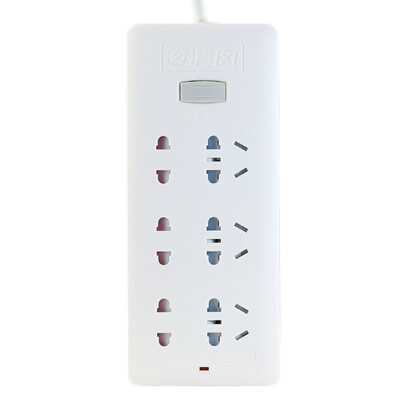 

Breeze QF-J06 full length 18 m six hole with child protection door total control switch converter socket plug plug board drag board