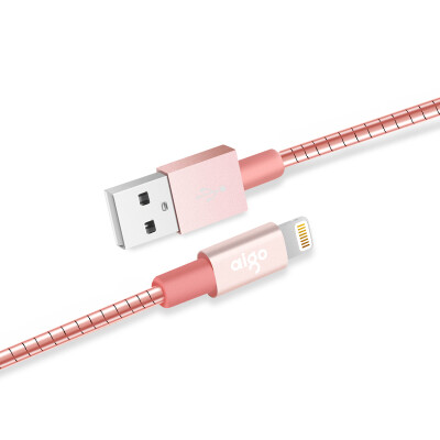 

Патриот (Aigo) сертификации MFi L008 Apple, линии передачи данных 6 / 5s / 7 телефон быстрая зарядка USB кабель поддержки зарядное устройство линия iphone5 / 6s / 7Plus / SE / Ipad про 1,2 Ми розового золота