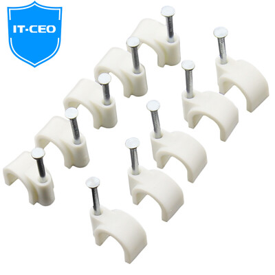 

IT-CEO round steel nail line card wire card cable line card tube card fixed line nail line card 6mm 100 only installed X0XK-A