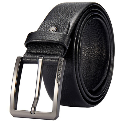 

Goldlion men&39s belt buckle belt men&39s simple fashion belt business belt black MS725404-55691 125-130CM