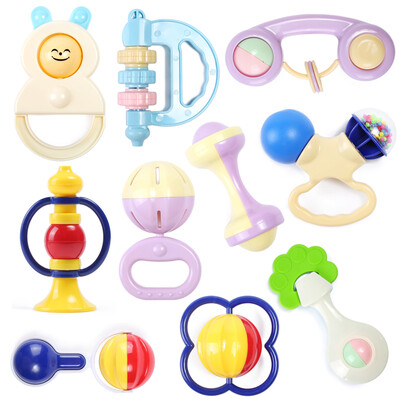 

Babamama rattle baby rattle toy baby crib newborn children early childhood education teether 10 set gift set B1006