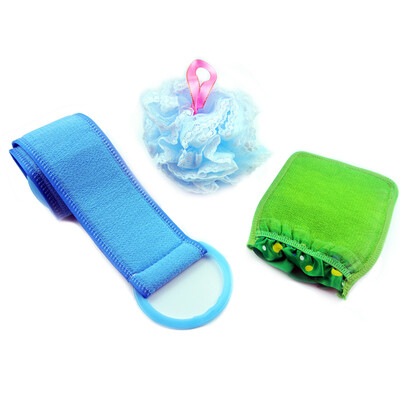 

Jingdong supermarket] Shi Ke Yi (SKE) bathroom offer package pull towel + lace bath ball + double-sided thickening rubbing towel (multi-color