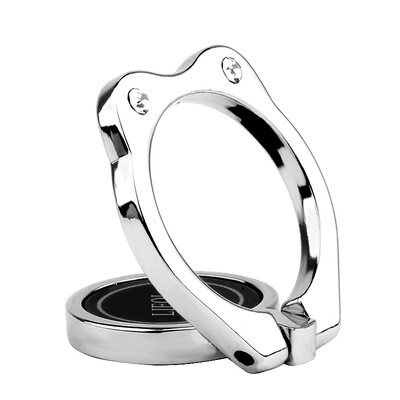 

Adventure (LIEQI) M9 Multifunctional Mobile Phone Strap Magnetic Strap Reel Strap for Mobile Phone Flat Table Stand Silver (Ring Edition