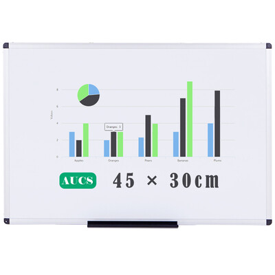 

AUCS 45 * 30cm magnetic whiteboard writing board office teachers with hanging white board QUR3045L